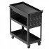 Carucior cu 4 niveluri pentru scule, Vivatechnix max 160 kg, 4 x roti, 830 x 350 x 826 mm, 1 sertar cu cheie, carlige laterale [5]