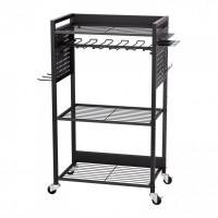 Carucior cu 4 niveluri pentru scule, Vivatechnix max 68 kg, 4 x roti, 560 x 350 x 970 mm, carlige laterale Carucior cu 4 niveluri pentru scule, Vivatechnix max 68 kg, 4 x roti, 560 x 350 x 970 mm, carlige laterale