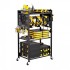 Carucior cu 4 niveluri pentru scule, Vivatechnix max 68 kg, 4 x roti, 560 x 350 x 970 mm, carlige laterale [9]