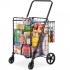 Carucior de cumparaturi pliabil, Vivatechnix, otel, 645x622x1045 mm, max 50 kg [8]