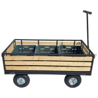 Carucior de gradina Vivatechnix VMD-1012, roti gonflabile, 1380x650 x600 mm, max 300Kg, fara ladite Carucior de gradina Vivatechnix VMD-1012, roti gonflabile, 1380x650 x600 mm, max 300Kg, fara ladite