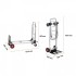 Carucior marfa 2 in 1, Capacitate max 181 kg, Greutate 8 Kg, Aluminiu, Pliabil, 384 x 1075 x 867 mm [6]