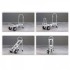 Carucior marfa 4 in 1, Capacitate max 454 kg, Greutate 18.3 Kg, Pliabil, Aluminiu [4]
