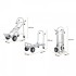 Carucior marfa 4 in 1, Capacitate max 454 kg, Greutate 18.3 Kg, Pliabil, Aluminiu [6]