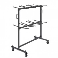 Carucior pentru scaune pliante, Otel, 1830x860x1820 mm, Capacitate 84 scaune, max 240 kg Carucior pentru scaune pliante, Otel, 1830x860x1820 mm, Capacitate 84 scaune, max 240 kg