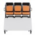 Carucior pentru scaune pliante, Otel, 1830x860x1820 mm, Capacitate 84 scaune, max 240 kg [4]
