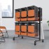 Carucior pentru scaune pliante, Otel, 1830x860x1820 mm, Capacitate 84 scaune, max 240 kg [5]