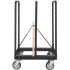 Carucior pentru transport placi gips-carton, maxim 680 Kg, Otel, 4 x roti, 975 x 610 x 990 mm [2]