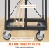 Carucior pentru transport placi gips-carton, maxim 680 Kg, Otel, 4 x roti, 975 x 610 x 990 mm [8]