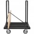 Carucior pentru transport placi gips-carton, maxim 800 Kg, 10 placi, Otel, 4 x roti, 1150 x 740 x 995 mm [4]