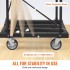Carucior pentru transport placi gips-carton, maxim 800 Kg, 10 placi, Otel, 4 x roti, 1150 x 740 x 995 mm [9]