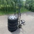 Carucior pentru transportul anvelopelor Vivatechnix VMD-1017, maxim 150kG, negru [5]