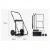 Carucior transport 2 butelii pentru sudura, 2 x roti, max 200 kg,  500 x 720 x 1120 mm, otel [4]