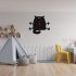 Ceas de perete metalic Krodesign Cat KRO-1158, diametru 50 cm, negru [3]
