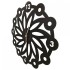 Ceas de perete metalic Krodesign Daisy, diametru 50 cm, negru [2]