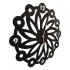 Ceas de perete metalic Krodesign Daisy, diametru 50 cm, negru [3]