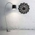 Ceas de perete metalic Krodesign Daisy, diametru 50 cm, negru [4]