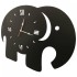 Ceas de perete metalic Krodesign Elephant, diametru 70 cm, negru [4]