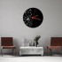Ceas de perete metalic Krodesign Flowers KRO-1091, diametru 50 cm, negru [3]