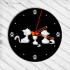 Ceas de perete metalic Krodesign Kitty Cat KRO-1160, diametru 50 cm, negru [3]