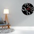 Ceas de perete metalic Krodesign KRO-1095, diametru 50 cm, negru [3]