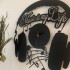 Ceas de perete metalic Krodesign Music is my Life, diametru 60 cm, negru [3]