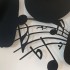 Ceas de perete metalic Krodesign Music is my Life, diametru 60 cm, negru [6]