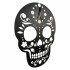 Ceas de perete metalic Krodesign Skull, diametru 45 cm, negru [2]