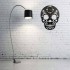 Ceas de perete metalic Krodesign Skull, diametru 45 cm, negru [4]