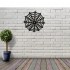 Ceas de perete metalic Krodesign Spider, diametru 50 cm, negru [4]
