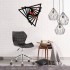 Ceas de perete metalic Krodesign Triangle KRO-1092, diametru 50 cm, negru [3]