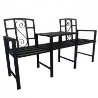 Corp masa si 2 scaune pentru gradina Vivatechnix VMD-1045, metalice, 152x50x83 cm Corp masa si 2 scaune pentru gradina Vivatechnix VMD-1045, metalice, 152x50x83 cm