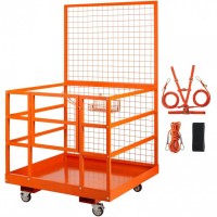 Cusca de siguranta pentru stivuitor Vivatechnix max 635 kg, 4 roti, Otel, 114.3 x 109.2 x 203.2 cm Cusca de siguranta pentru stivuitor Vivatechnix max 635 kg, 4 roti, Otel, 114.3 x 109.2 x 203.2 cm