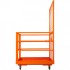 Cusca de siguranta pentru stivuitor Vivatechnix max 635 kg, 4 roti, Otel, 114.3 x 109.2 x 203.2 cm [2]