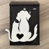 Cutie postala Vivatechnix Cat&Dog KRO-1240, otel, 400x250x100mm, Negru/Alb, 2 chei [2]