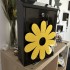 Cutie postala Vivatechnix Flower KRO-1229, otel, 400x250x100mm, Negru/Galben, 2 chei [2]