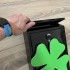 Cutie postala Vivatechnix Irish Clover KRO-1230, otel, 400x250x100mm, Negru/Verde, 2 chei [7]