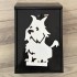 Cutie postala Vivatechnix Schnautzer Dog KRO-1237, otel, 400x250x100mm, Negru/Alb, 2 chei [2]