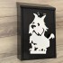 Cutie postala Vivatechnix Schnautzer Dog KRO-1237, otel, 400x250x100mm, Negru/Alb, 2 chei [3]