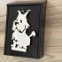 Cutie postala Vivatechnix Schnautzer Dog KRO-1237, otel, 400x250x100mm, Negru/Alb, 2 chei [4]