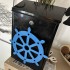 Cutie postala Vivatechnix Timona KRO-1233, otel, 400x250x100mm, Negru/Albastru, 2 chei [3]