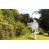 Decoratiune gradina / ghiveci Krodesign Back Cat KRO-1140, metal, inaltime 61 cm [2]