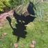 Decoratiune gradina / ghiveci Krodesign Cat&Bird KRO-1142, metal, inaltime 59 cm [6]