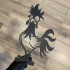 Decoratiune gradina / ghiveci Krodesign Funny Chicken KRO-1134, metal, inaltime 60 cm [2]