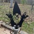 Decoratiune gradina / ghiveci Krodesign Rock&Roll Gnome KRO-1139, metal, inaltime 61 cm [3]