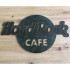 Decoratiune metalica de perete Krodesign Hard Rock Caffe KRO-1067, Lungime 60 cm, negru, grosime 1.5 mm [2]