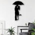 Decoratiune metalica de perete Krodesign KRO-1053, Couple Love, lungime 60 cm, negru, grosime 1.5 mm [2]