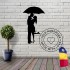 Decoratiune metalica de perete Krodesign KRO-1053, Couple Love, lungime 60 cm, negru, grosime 1.5 mm [3]