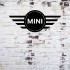 Decoratiune metalica de perete Krodesign KRO-1056, Mini Cooper, diametru 50 cm, negru, grosime 1.5 mm [2]