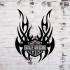 Decoratiune metalica de perete Krodesign KRO-1059, Harley Davidson II, diametru 60 cm, grosime 1.5 mm [4]